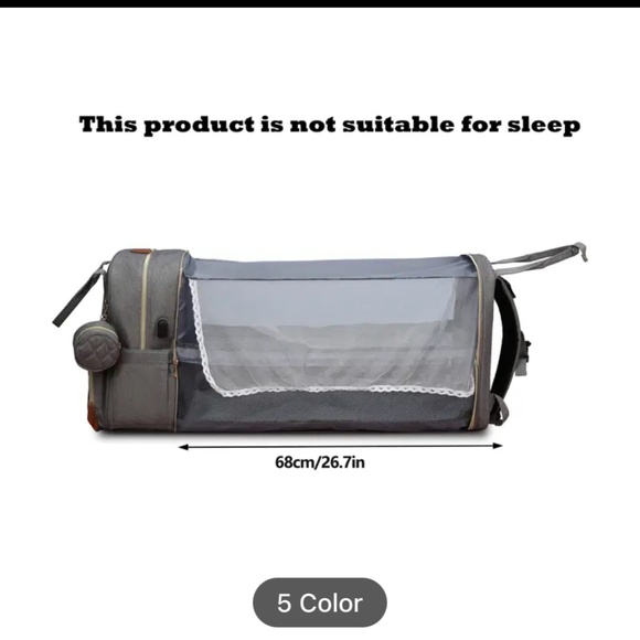 Baby Diaper Bags with Changing Station, Waterproof Diaper Bag Backpack - Picture 3 of 8